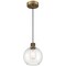 Access Lighting Port Nine Burgundy, Burgundy LED Pendant, Antique Brushed Brass Finish, Clear Glass 63142LEDDLP-ABB/CLR - alternate 1